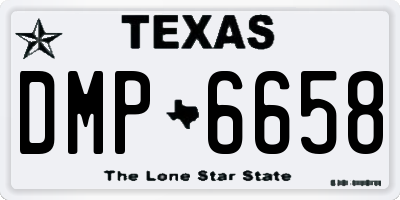 TX license plate DMP6658