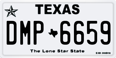 TX license plate DMP6659