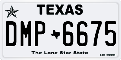 TX license plate DMP6675