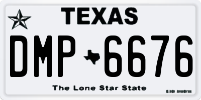 TX license plate DMP6676