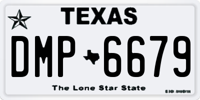 TX license plate DMP6679
