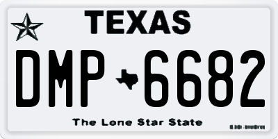 TX license plate DMP6682