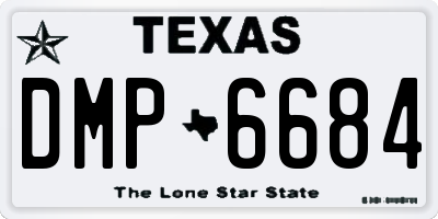 TX license plate DMP6684