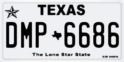 TX license plate DMP6686