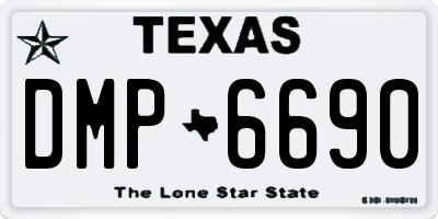 TX license plate DMP6690