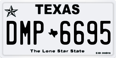 TX license plate DMP6695