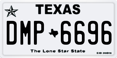 TX license plate DMP6696