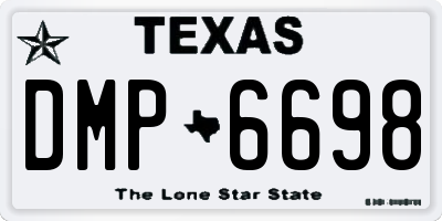 TX license plate DMP6698