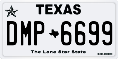 TX license plate DMP6699