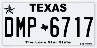 TX license plate DMP6717