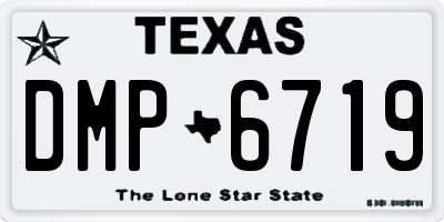 TX license plate DMP6719