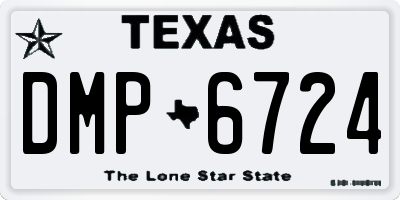 TX license plate DMP6724