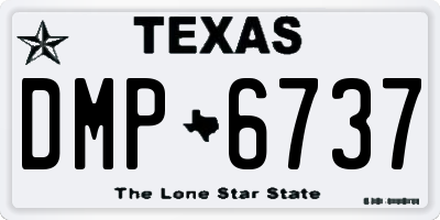 TX license plate DMP6737