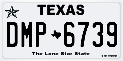 TX license plate DMP6739
