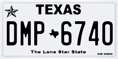 TX license plate DMP6740