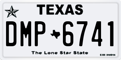 TX license plate DMP6741