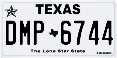 TX license plate DMP6744