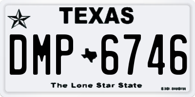 TX license plate DMP6746