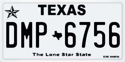 TX license plate DMP6756