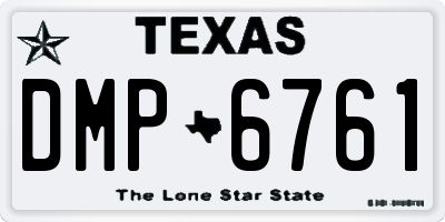 TX license plate DMP6761