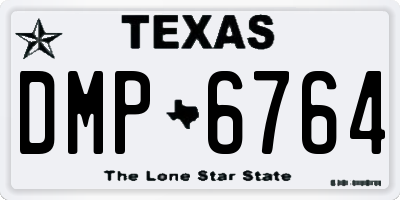 TX license plate DMP6764