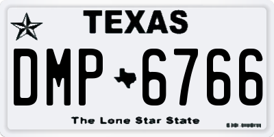 TX license plate DMP6766