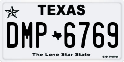 TX license plate DMP6769