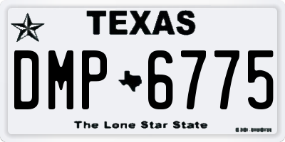 TX license plate DMP6775