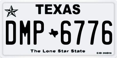 TX license plate DMP6776