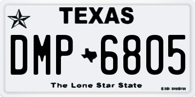 TX license plate DMP6805