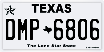 TX license plate DMP6806