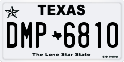 TX license plate DMP6810