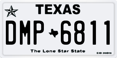 TX license plate DMP6811