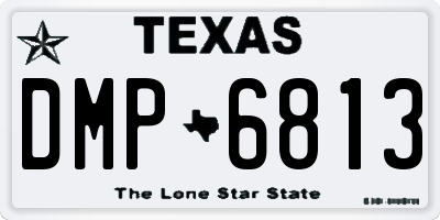 TX license plate DMP6813