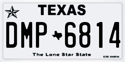 TX license plate DMP6814