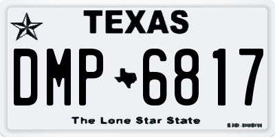TX license plate DMP6817