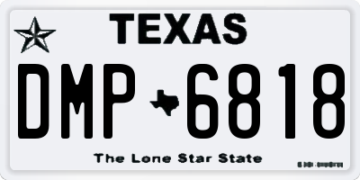 TX license plate DMP6818