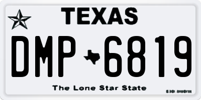 TX license plate DMP6819