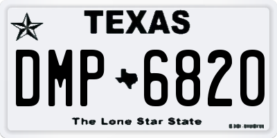 TX license plate DMP6820