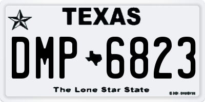 TX license plate DMP6823