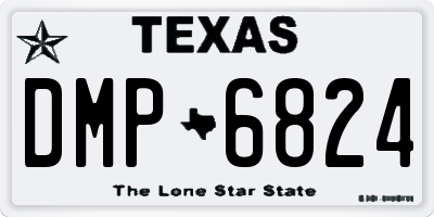 TX license plate DMP6824