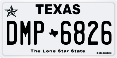 TX license plate DMP6826
