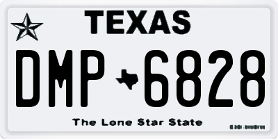 TX license plate DMP6828