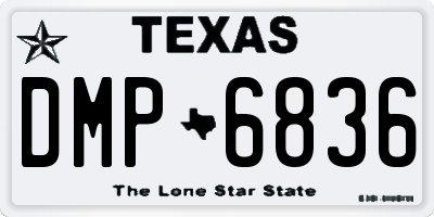 TX license plate DMP6836
