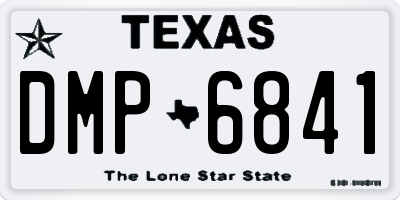 TX license plate DMP6841
