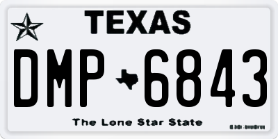 TX license plate DMP6843