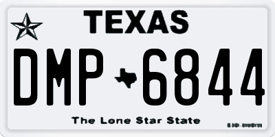 TX license plate DMP6844