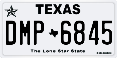 TX license plate DMP6845