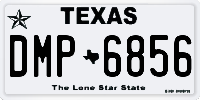 TX license plate DMP6856
