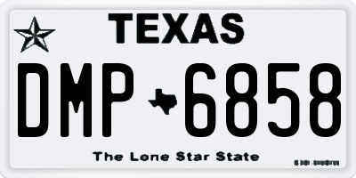 TX license plate DMP6858